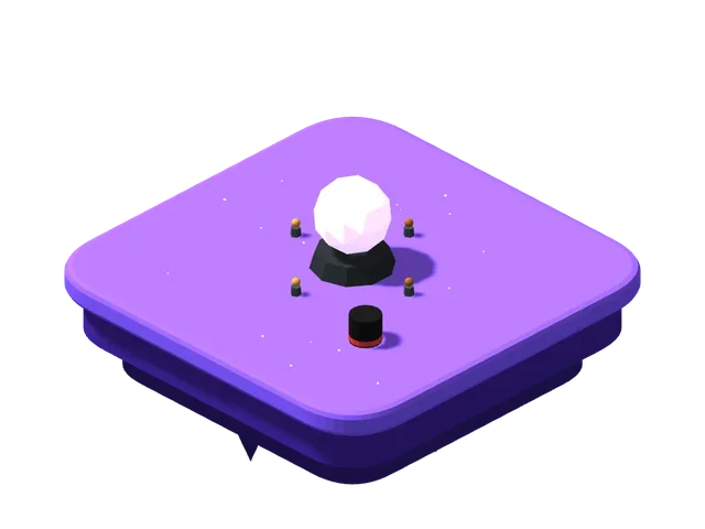 A miniature island illustrating: Learning mentalism